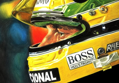 Ayrton senna stampa - senna, poster
