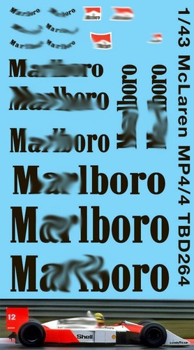 Decals per mclaren mp4 4 - decals,