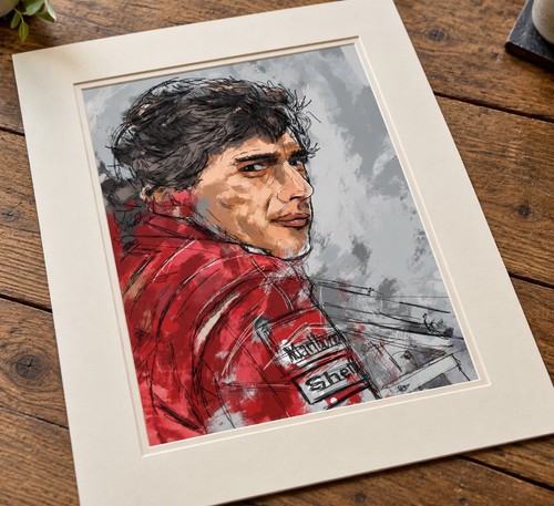 Stampa artistica ayrton - artistica, senna