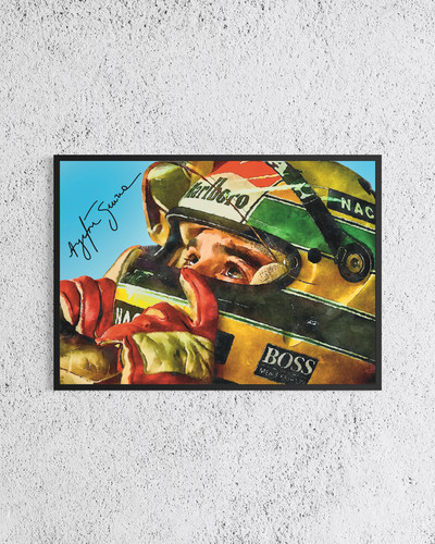 Ayrton senna mclaren autografo - senna,
