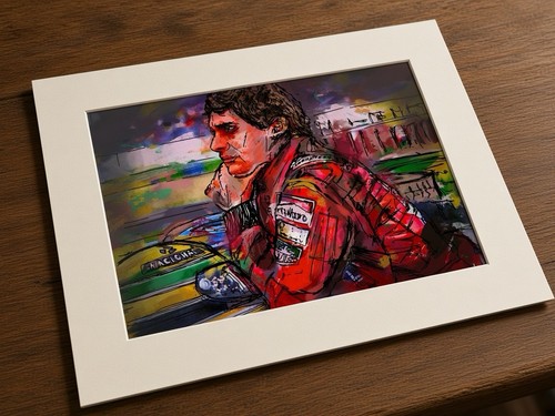Stampa artistica ayrton senna - artistica,